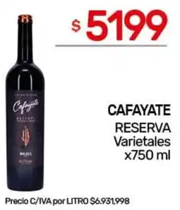 Nini Mayorista Cafayate reserva varietales oferta