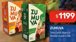 Nini Mayorista Zumuva tetra brick blanco/ blanco dulce oferta