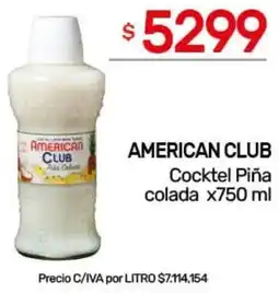 Nini Mayorista American club cocktel piña colada oferta