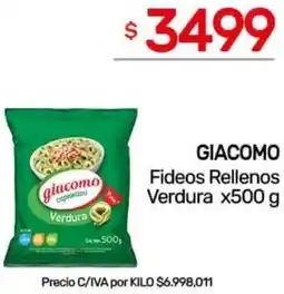 Nini Mayorista Giacomo fideos rellenos verdura oferta