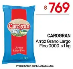 Nini Mayorista Carogran arroz grano largo fino 0000 oferta