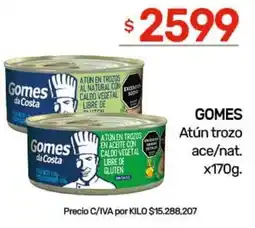 Nini Mayorista Gomes atún trozo ace/nat. oferta
