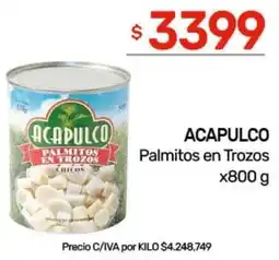 Nini Mayorista Acapulco palmitos en trozos oferta