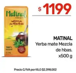 Nini Mayorista Matinal yerba mate mezcla de hbas. oferta