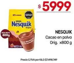 Nini Mayorista Nesquik cacao en polvo orig. oferta