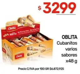 Nini Mayorista Oblita cubanitos varios sabores oferta