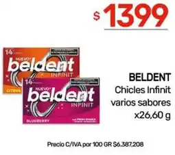 Nini Mayorista Beldent chicles infinit varios sabores oferta