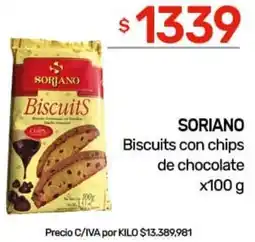 Nini Mayorista Soriano biscuits con chips de chocolate oferta
