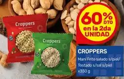 Nini Mayorista Croppers maní frito salado s/piel/ tostado s/sals/piel oferta