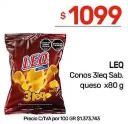 Nini Mayorista Leq conos 3leq sab. queso oferta