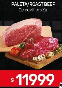 Nini Mayorista Paleta/roast beef de novillito oferta