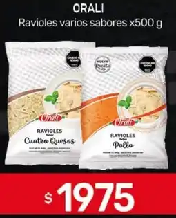 Nini Mayorista Orali ravioles varios sabores oferta