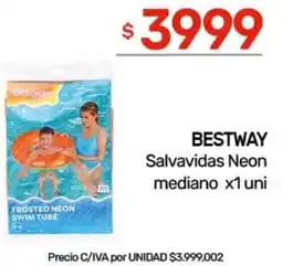 Nini Mayorista Bestway salvavidas neon mediano oferta
