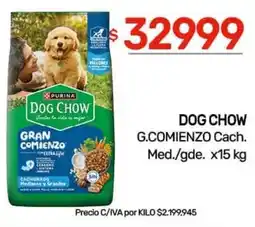 Nini Mayorista Dog chow g.comienzo cach. med./gde. oferta