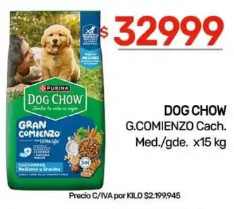 Dog chow g.comienzo cach. med./gde.