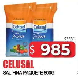 Masivos Celusal sal fina paquete oferta