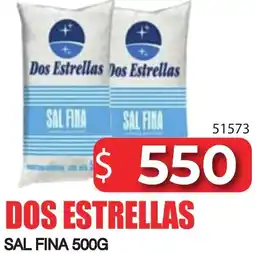 Masivos Dos estrellas sal fina oferta