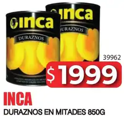 Masivos Inca duraznos en mitades oferta