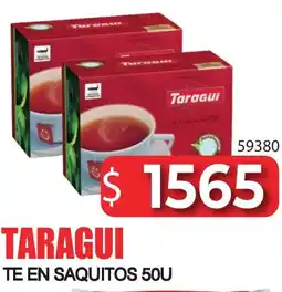 Masivos Taragui te en saquitos oferta