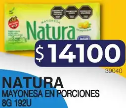Masivos Natura mayonesa en porciones oferta