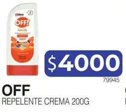 Masivos Off! repelente crema oferta