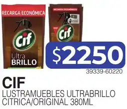 Masivos Cif lustramuebles ultrabrillo citrica/original oferta