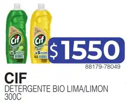 Masivos Cif detergente bio lima/limon oferta
