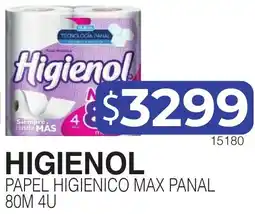 Masivos Higienol papel higienico max panal oferta