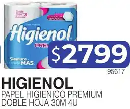 Masivos Higienol papel higienico premium doble hoja oferta