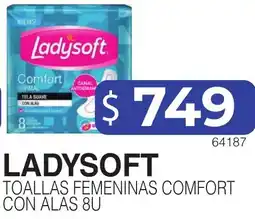 Masivos Ladysoft toallas femeninas comfort con alas oferta