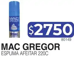 Masivos Mac gregor espuma afeitar oferta