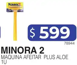 Masivos Minora 2 maquina afeitar plus aloe oferta