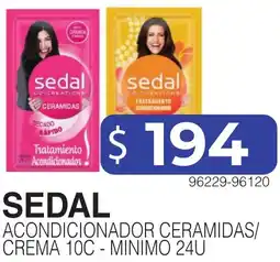 Masivos Sedal acondicionador ceramidas/ crema oferta