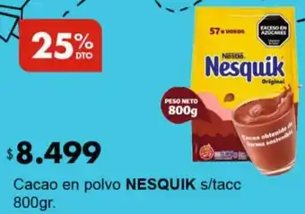 Nesquik cacao en polvo s/tacc