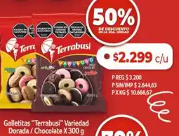 Disco Terrabusi galletitas variedad dorada/chocolate oferta