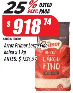 Supermercados Comodin Primor largo fino arroz bolsa oferta