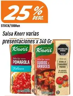 Supermercados Comodin Knorr salsa varias presentaciones oferta