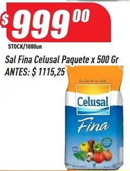 Supermercados Comodin Celusal paquete sal fina oferta