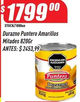 Supermercados Comodin Puntero durazno amarillos mitades oferta
