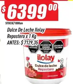 Supermercados Comodin Ilolay dulce de leche repostero oferta