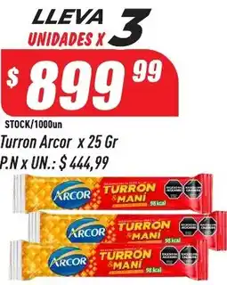 Supermercados Comodin Arcor turrón mani oferta