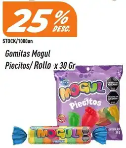 Supermercados Comodin Mogul gomitas piecitos/rollo oferta
