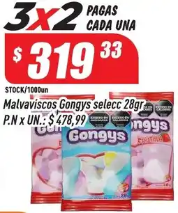 Supermercados Comodin Gongys malvaviscos selecc oferta