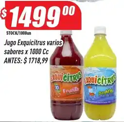 Supermercados Comodin Exquicitrus jugo varios sabores oferta