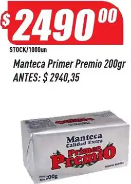Supermercados Comodin Primer premio manteca oferta