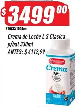Supermercados Comodin L S crema de Leche Clasica p/bat oferta
