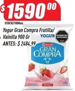 Supermercados Comodin La serenisima gran compra yogur frutilla/ vainilla oferta