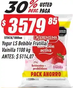 Supermercados Comodin La serenisima yogur bebible frutilla/ vainilla oferta