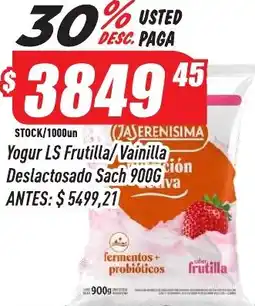 Supermercados Comodin La serenisima yogur ls frutilla/vainilla deslactosado sach oferta