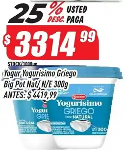 Supermercados Comodin Yogurisimo griego yogur big pot nat/n/e oferta